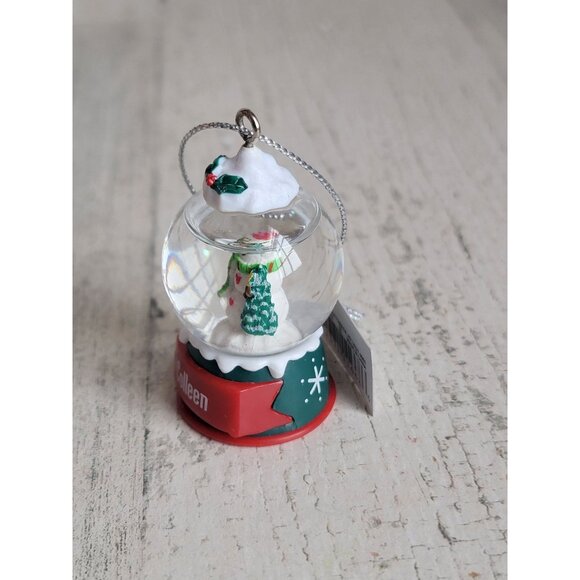 Mini snowglobe Colleen snowman ornament Xmas - Picture 4 of 7